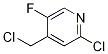 2-chloro-4-(chloromethyl)-5-fluoropyridine结构式