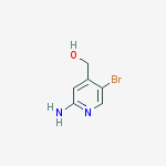 (2-amino-5-bromo-4-pyridinyl)methanol结构式