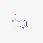 Structure of 6-bromo-2-fluoro-3-Pyridinecarboxaldehyde
