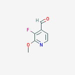 Structure of 3-fluoro-2-methoxypyridine-4-carbaldehyde