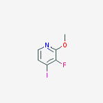 3-fluoro-4-iodo-2-methoxypyridine结构式