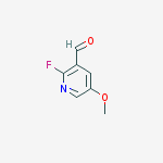 Structure of 2-fluoro-5-Methoxynicotinaldehyde