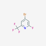 Structure of 4-bromo-2-fluoro-6-(trifluoromethyl)pyridine