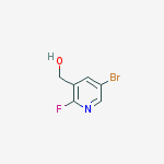 Chemical structure of (5-bromo-2-fluoropyridin-3-yl)methanol