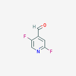 2,5-DIFLUORO-PYRIDINE-4-CARBALDEHYDE结构式