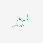 5-chloro-4-iodo-2-methoxypyridine结构式