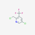 Structure of 5-chloro-2-(chloromethyl)-3-(trifluoromethyl)pyridine