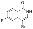 Structure of 1(2H)-isoquinolinone, 4-bromo-6-fluoro-