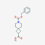 7-phenylmethoxycarbonyl-7-azaspiro[3.5]nonane-2-carboxylic Acid结构式