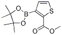 Structure of 3-(4,4,5,5-Tetramethyl-1,3,2-dioxaborolan-2-yl)-2-thiophenecarboxylic acid methyl ester