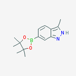 Structure of 3-Methylindazole-6-boronic acid pinacol ester