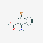Structure of 1-amino-4-bromo-2-naphthoic acid