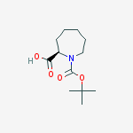 Structure of (R)-1-(Boc)Azepane-2-carboxylic acid