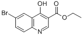 6 -溴- 4 -羟基- 3 -喹啉羧酸乙酯结构式