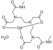 Structure of gadodiamide hydrate