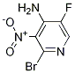 Structure of 2-broMo-5-fluoro-3-nitropyridin-4-aMine