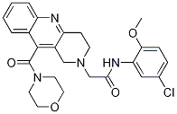 Structure of N-(5-chloro-2-Methoxyphenyl)-2-(10-(Morpholine-4-carbonyl)-3,4-dihydrobenzo[b][1,6]naphthyridin-2(1H)-yl)acetaMide