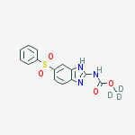 Structure of Fenbendazole sulfone-D3