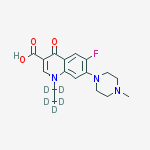 Structure of Pefloxacin-D5