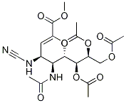 N-Cyano Zanamivir Amine Triacetate Methyl Ester结构式