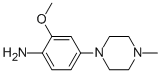 Structure of 2-methoxy-4-(4-methyl-piperazin-1-yl)-phenylamine