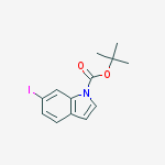 Structure of tert-butyl 6-iodoindole-1-carboxylate