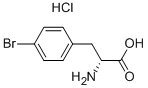 Structure of (2R)-2-amino-3-(4-bromophenyl)propanoic acid,hydrochloride
