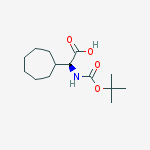 (S)-2-(TERT-BUTOXYCARBONYLAMINO)-2-CYCLOHEPTYLACETIC ACID结构式