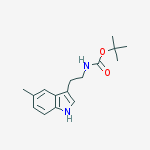 [2-(5-Methyl-1H-indol-3-yl)-ethyl]-carbamic acid tert-butyl ester结构式