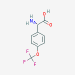 Structure of (2S)-2-amino-2-[4-(trifluoromethoxy)phenyl]acetic acid