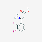 (3s)-3-amino-3-(2,3-difluorophenyl)propanoic Acid结构式