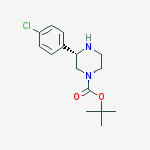 Structure of Tert-butyl (3s)-3-(4-chlorophenyl)piperazine-1-carboxylate