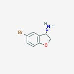 Structure of (S)-5-Bromo-2,3-dihydro-benzofuran-3-ylamine