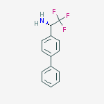 (1s)-2,2,2-trifluoro-1-(4-phenylphenyl)ethanamine结构式