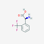 (2s)-2-amino-2-[2-(trifluoromethyl)phenyl]acetic Acid结构式