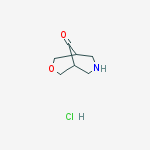 Structure of 3-oxa-7-azabicyclo[3.3.1]nonan-9-one;hydrochloride