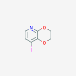 8-Iodo-2,3-dihydro-[1,4]dioxino[2,3-b]pyridine结构式