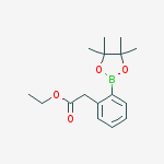 Ethyl 2-[2-(4,4,5,5-tetramethyl-1,3,2-dioxaborolan-2-yl)phenyl]acetate结构式