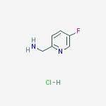 Structure of 2-Pyridinemethanamine, 5-fluoro-, hydrochloride (1:1)