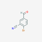Structure of 2-Bromo-5-formylbenzonitrile