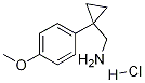 Structure of CyclopropaneMethanaMine, 1-(4-Methoxyphenyl)-, hydrochloride
