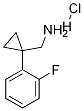 Structure of (1-(2-fluorophenyl)cyclopropyl)methanamine hydrochloride