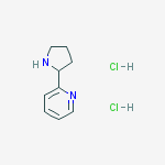 Structure of 2-Pyrrolidin-2-yl-pyridine dihydrochloride