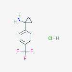 1-[4-(trifluoromethyl)phenyl]cyclopropan-1-amine,hydrochloride结构式