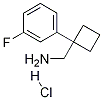Structure of (1-(3-Fluorophenyl)cyclobutyl)MethanaMine hydrochloride