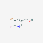Chemical structure of (5-bromo-6-fluoro-3-pyridinyl)methanol