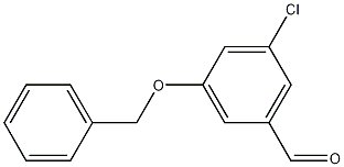 3-氯-5-苄氧基苯甲醛结构式