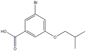 Structure of 3-Bromo-5-isobutoxybenzoic acid