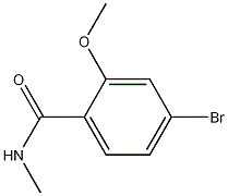 Structure of 4-Bromo-2-methoxy-N-methylbenzamide