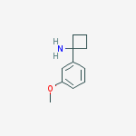 Structure of Cyclobutanamine, 1-(3-methoxyphenyl)-